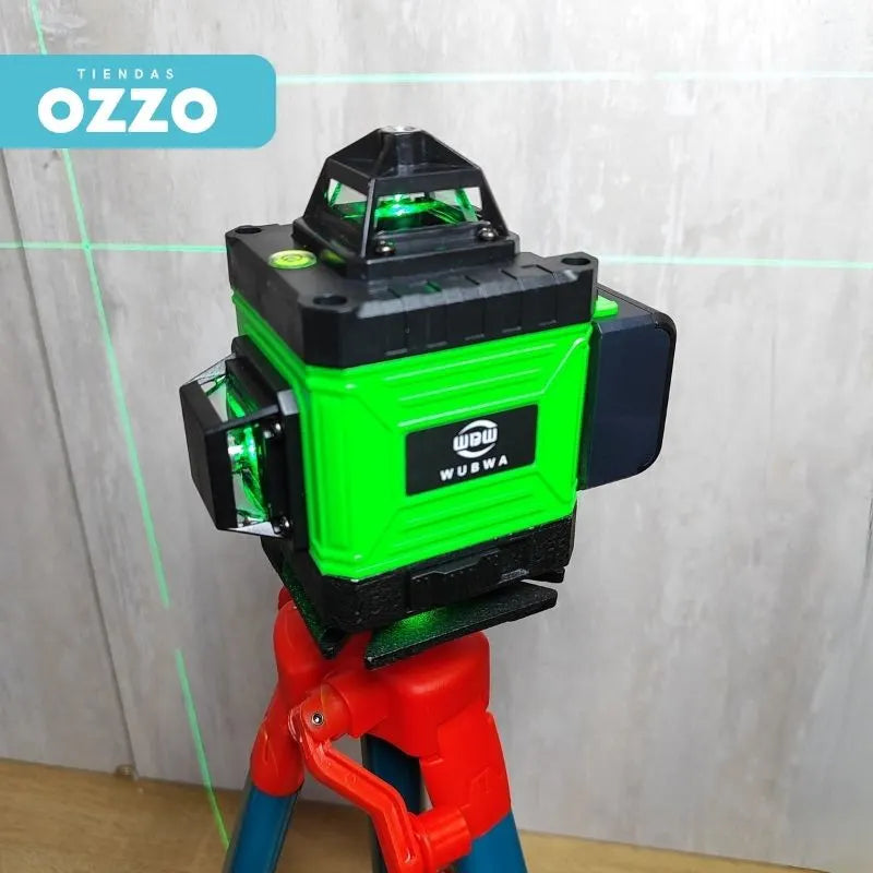 Nivel Laser 16 Líneas 360° Marca WUBWA+ Trípode de 1.30 de Regalo