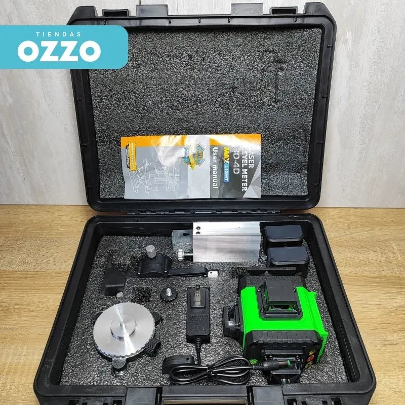 Nivel Laser 16 Líneas 360° Marca WUBWA+ Trípode de 1.30 de Regalo