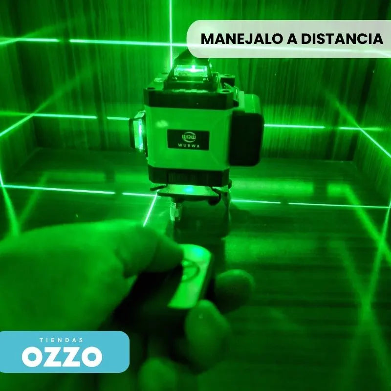 Nivel Laser 16 Líneas 360° Marca WUBWA+ Trípode de 1.30 de Regalo