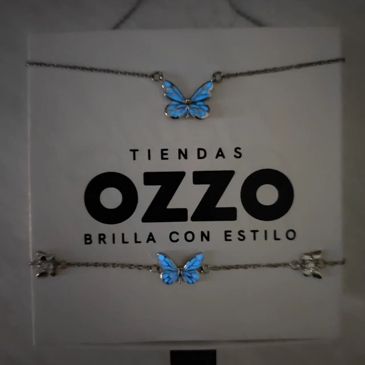 Collar + Pulsera Mariposa Brillante - Set GlowFly