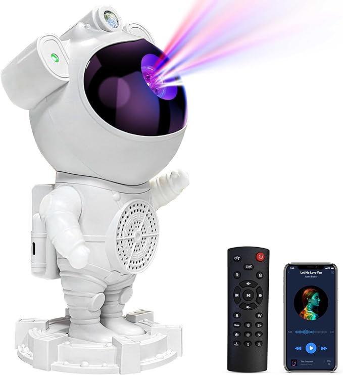 Proyector Parlante 4 en 1 - Luna Estrellas y Galaxias