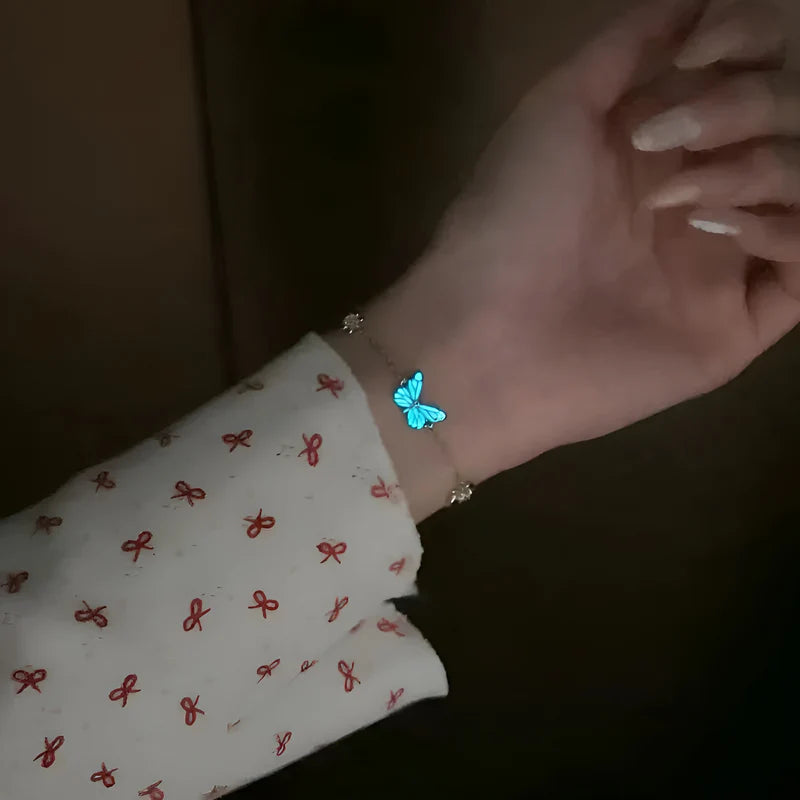 Collar + Pulsera Mariposa Brillante - Set GlowFly