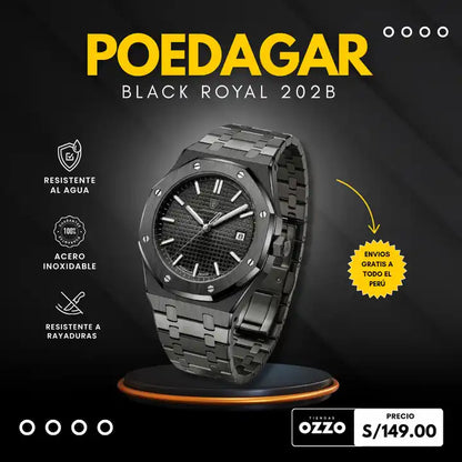 Reloj Poedagar Black Royal 202B