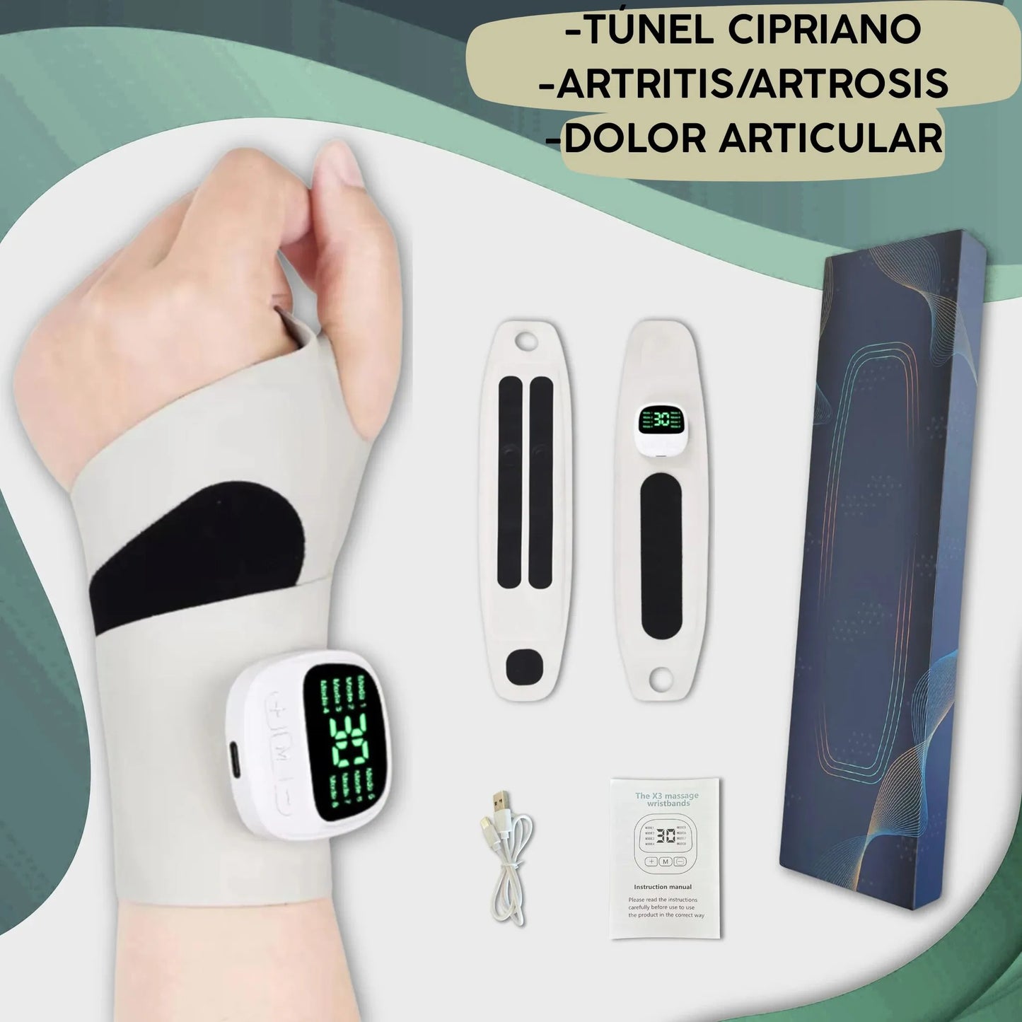 Masajeador de Muñeca Electroterapéutico