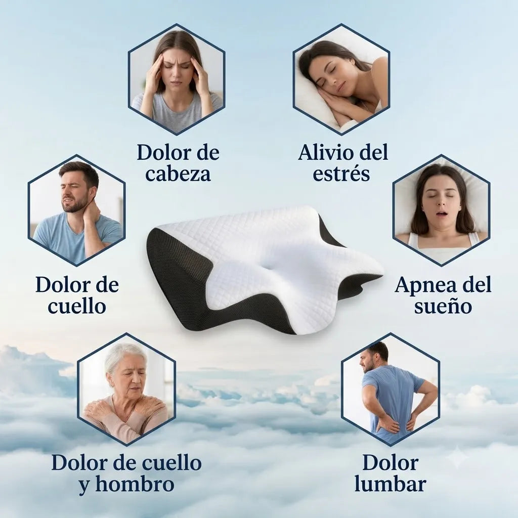 Almohada Ergonomica Cervical Mariposa