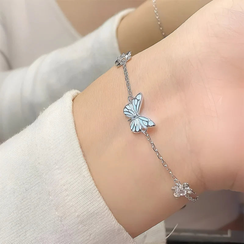 Collar + Pulsera Mariposa Brillante - Set GlowFly