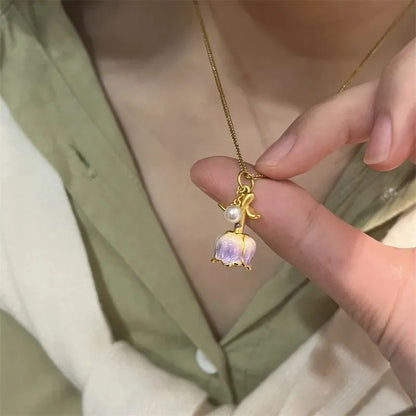 Collar Tulipán que florece🌷✨